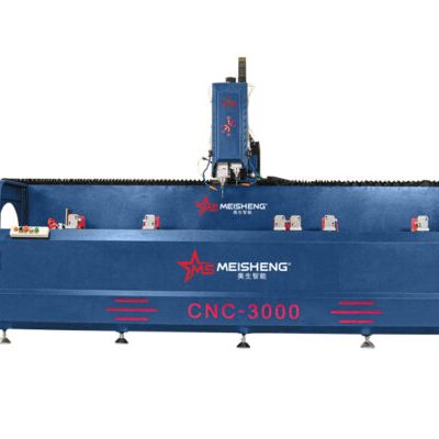 Máy khoan khóa nhôm 2 đầu CNC ngoại tuyến Meisheng 3000