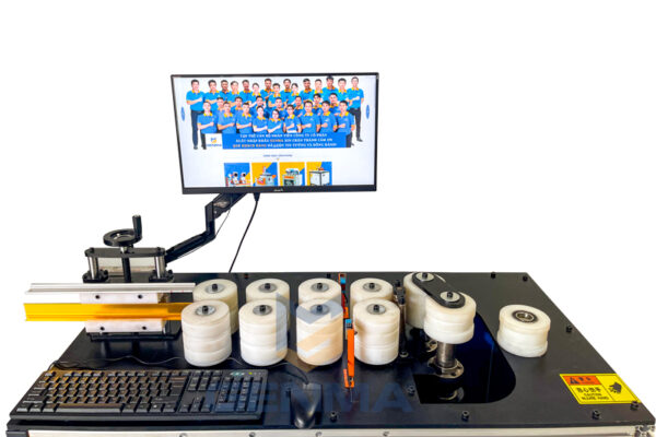 Máy uốn viền gương khung tranh nhôm 2 chiều CNC Faster Máy uốn viền gương khung tranh nhôm 2 chiều CNC Faster