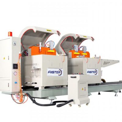 Máy cắt nhôm 2 đầu mâm xoay F500 CNC